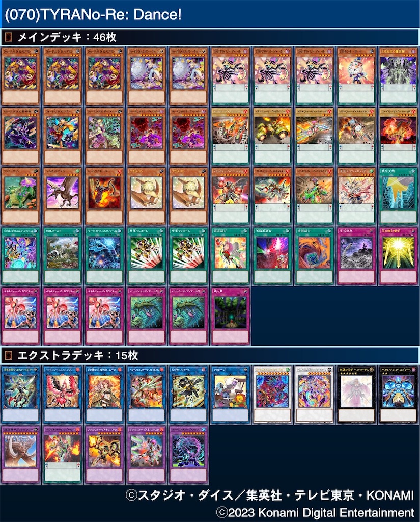 デッキレシピ】TYRANo-Re: Dance!【メタルフォーゼ×超越竜×P.U.N.K.