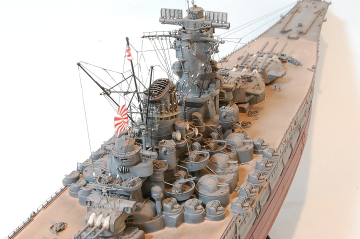タミヤ1/350大和最終時をエッチングパーツ無しで作り込む - 艦船