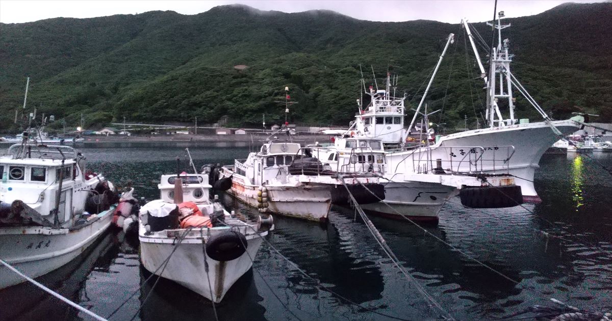 安満地の吉田旅館の船