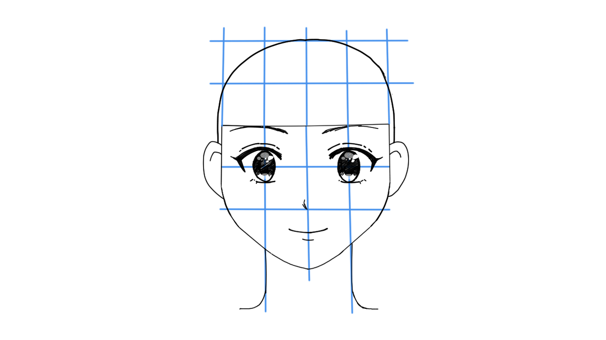 頭を描いたイラスト