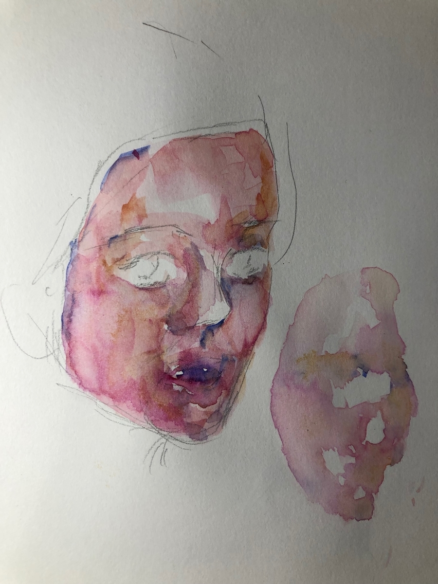 ミステリアスガールなどを描いてみる イラスト 迷えるイカ記