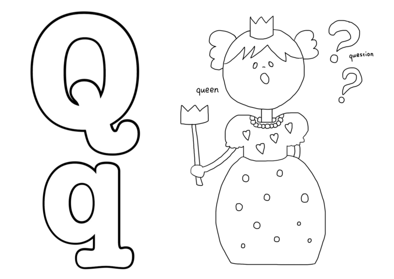 無料dlあり 英語で塗り絵を楽しもう かわいい アルファベット塗り絵 ウシコスポスト おうち英語と知育を楽しむ４歳ママのブログ