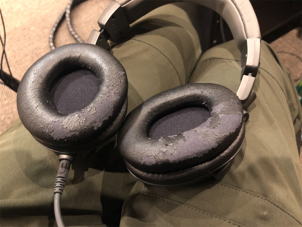 オーディオテクニカ『ATH-M50x』ボロボロになったヘッドバンドを