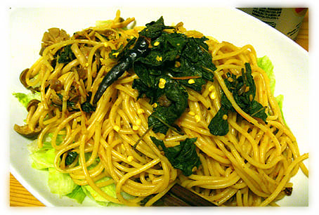 ガパオパスタ
