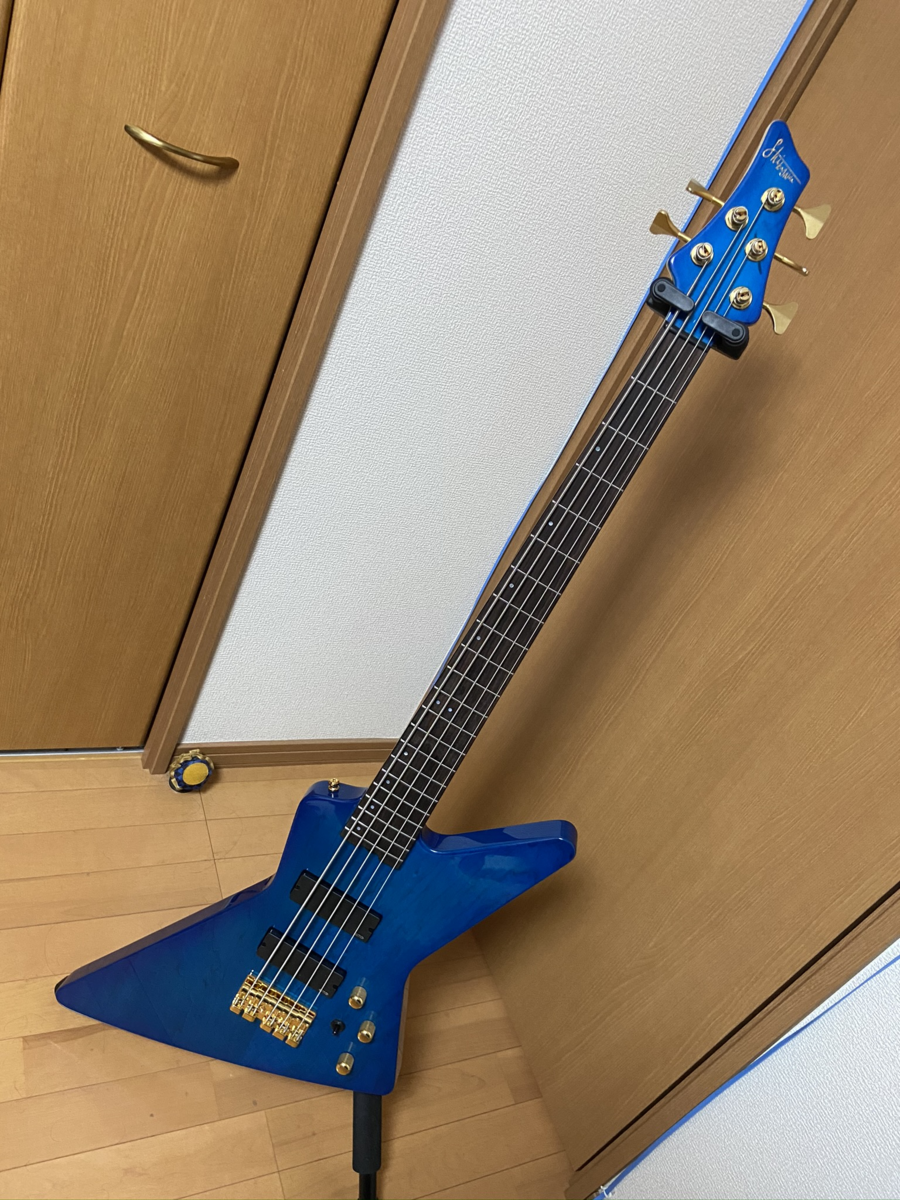SEEN エクスプローラーベース 青い5弦エクスプローラーベースを手に入れました。 - ものを書く