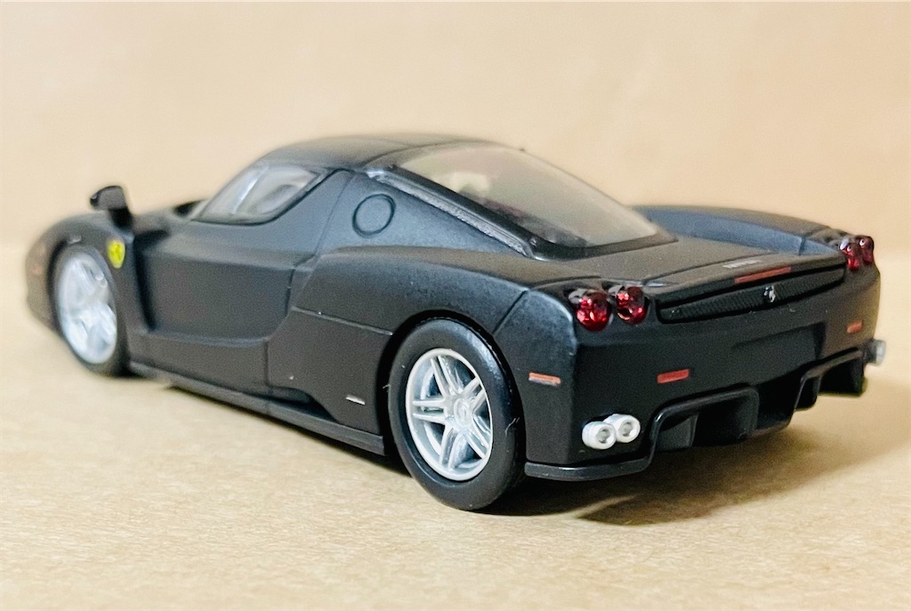 KYOSYO 1/64 Ferrari Enzo Matte Black Ferrari Minicar Collection 7