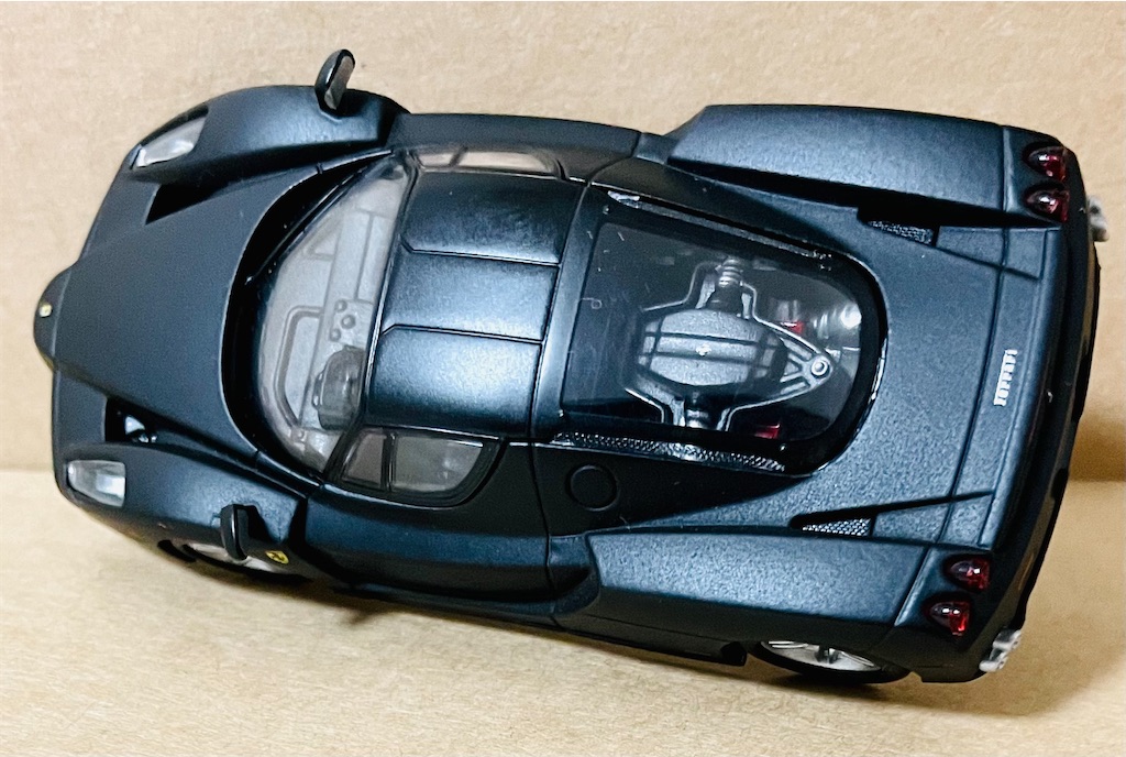 KYOSYO 1/64 Ferrari Enzo Matte Black Ferrari Minicar