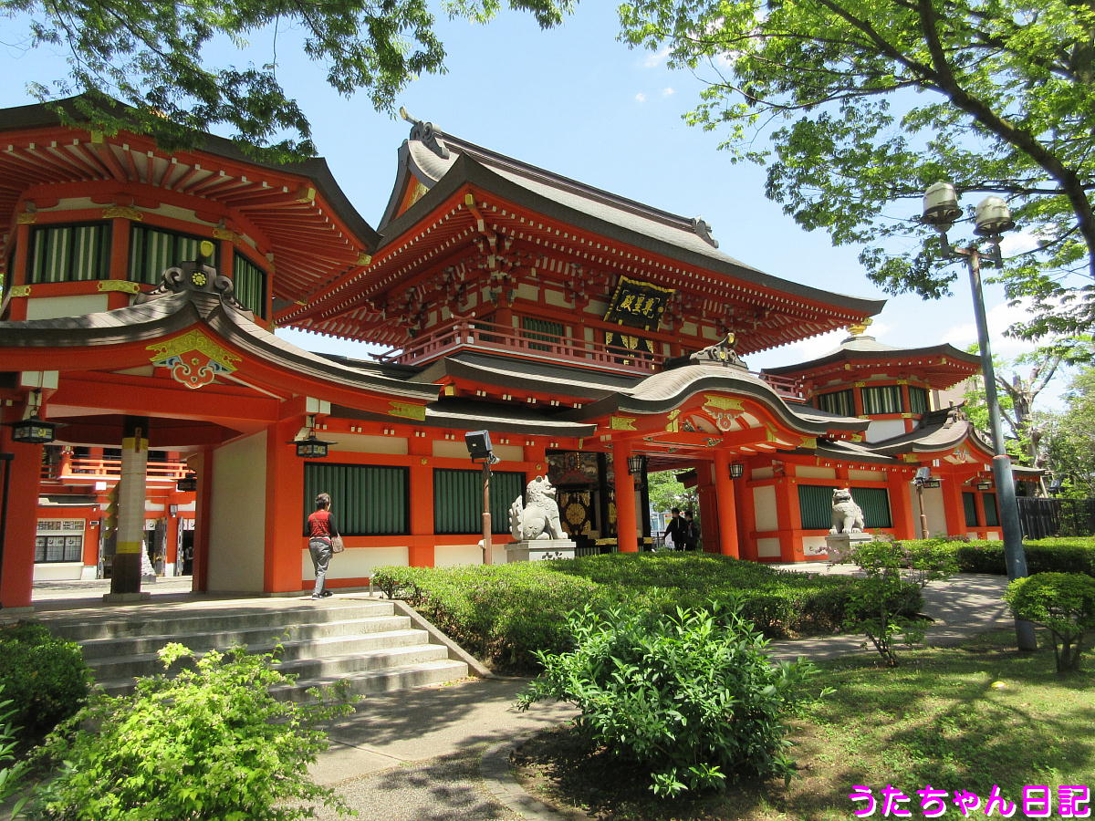 千葉神社へ健康祈願 千葉県千葉市中央区院内 うたちゃん日記