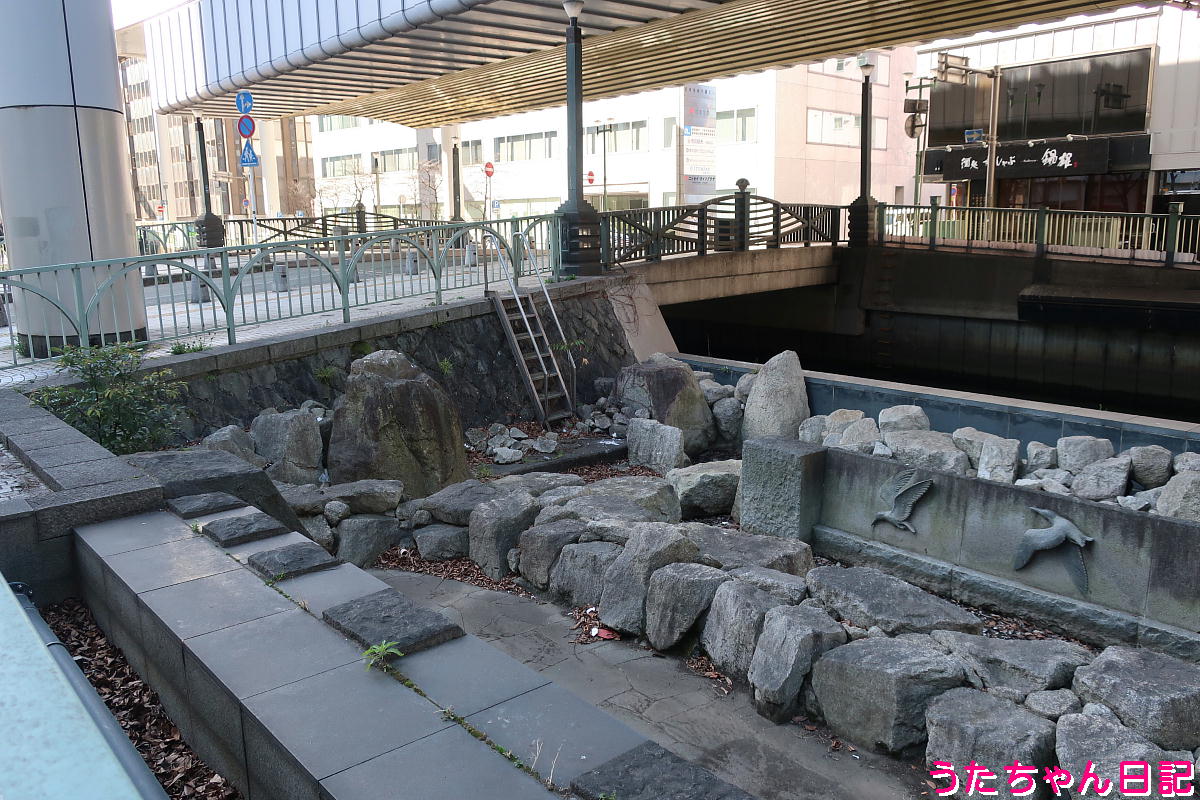 葭川公園付近のお散歩♪（河川としての葭川、千葉都市モノレール、千葉県千葉市中央区中央、本千葉町、富士見） 生き物おでかけ博物図鑑
