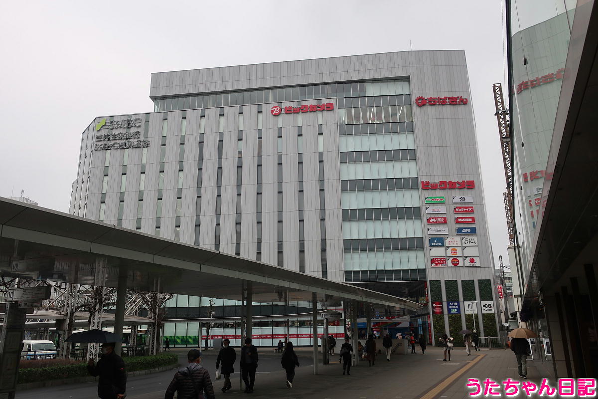 千葉駅東口から富士見五差路まで歩く♪（ビックカメラ千葉駅前店