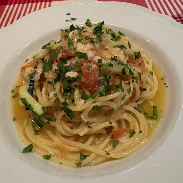 魚介のラグーのパスタ