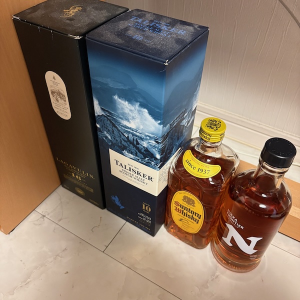 ウィスキー、4本
