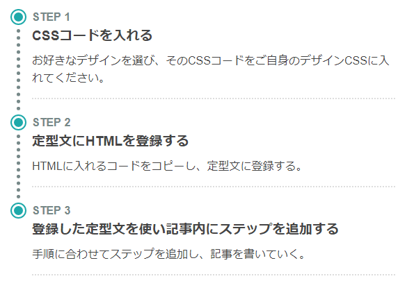 コピペで使えるステップバーデザイン１