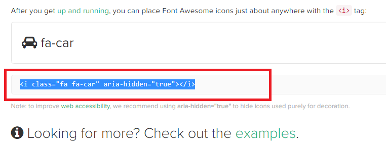 FontAwesome4.7アイコンクラス名の取得