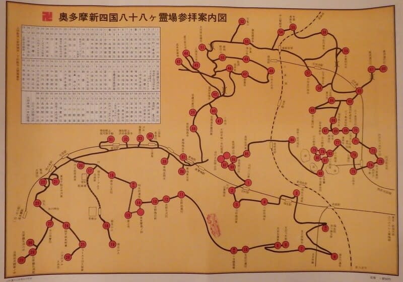 □ 奥多摩新四国八十八ヶ所霊場の御朱印 - 関東温泉紀行/関東御朱印紀行