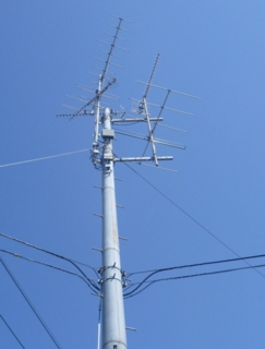 共聴アンテナの撤去工事です 内川電気のblog