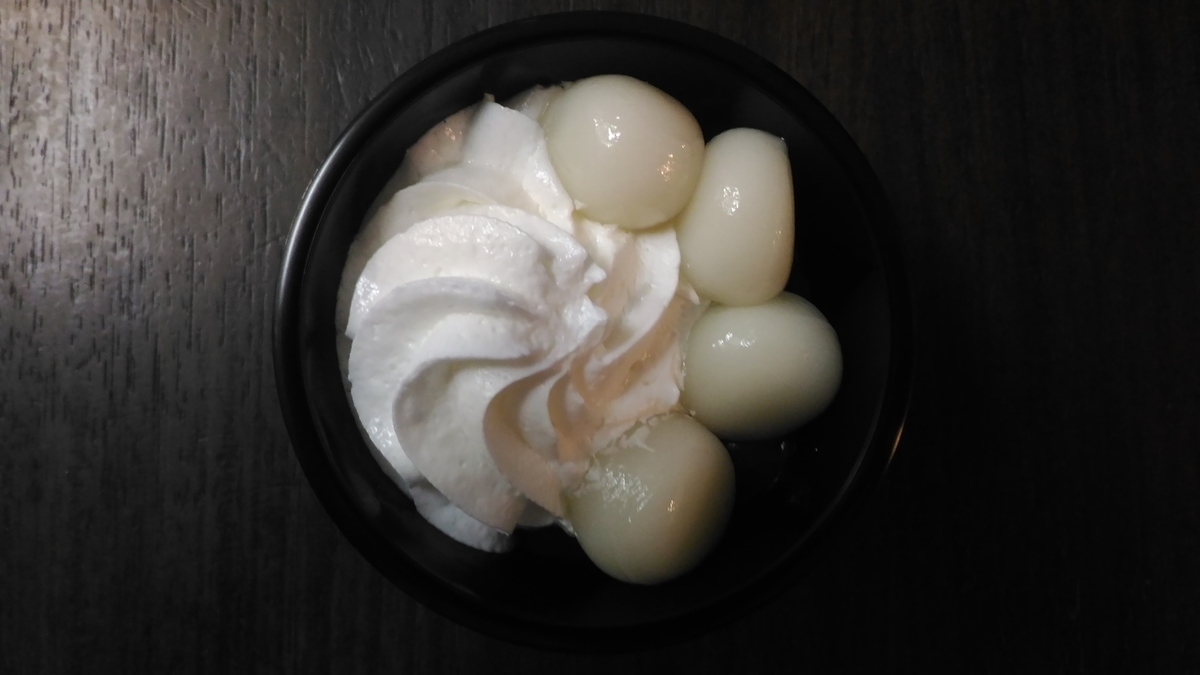 お値段並みかな プレシア たっぷりクリーム白玉ぜんざい 大福 Com