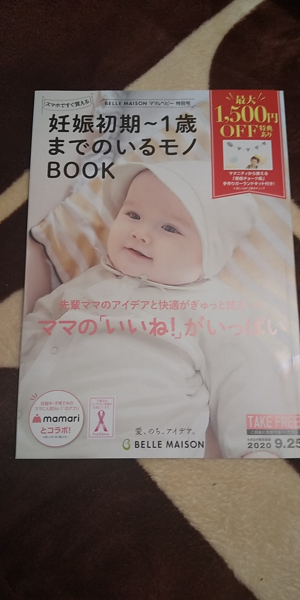 3月12日 産院でもらったベルメゾンの赤ちゃんカタログに ガーランドが付いてきて嬉しい 知育プット