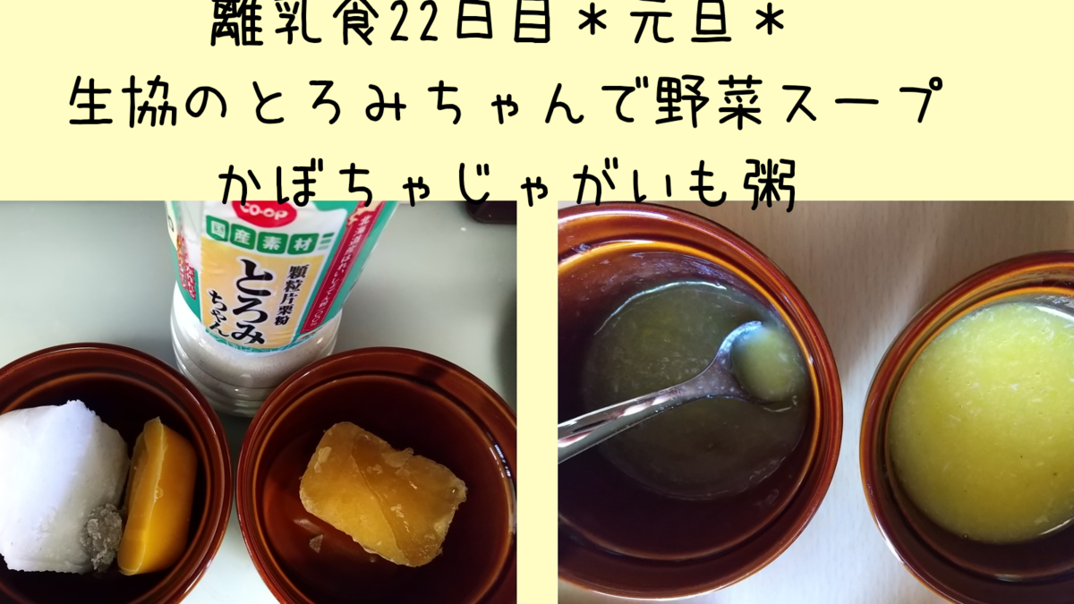 離乳食22日目 生協のとろみちゃんの使い方 スープを作ろう にんじん玉ねぎ編 保育士うたのブログ 離乳食22日目 生協のとろみちゃんの使い方 スープを作ろう にんじん玉ねぎ編 保育士うたのブログ