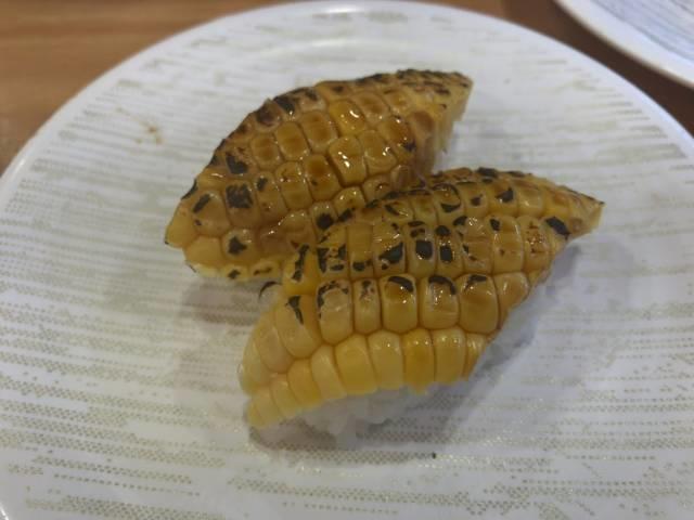 とうもろこし焦がし醤油にぎり