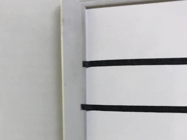 ホワイトボードのラインを引き終えたところ