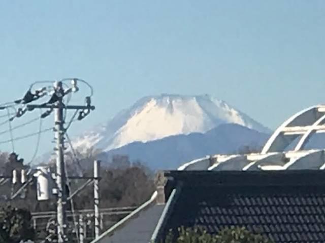 富士山のアップ