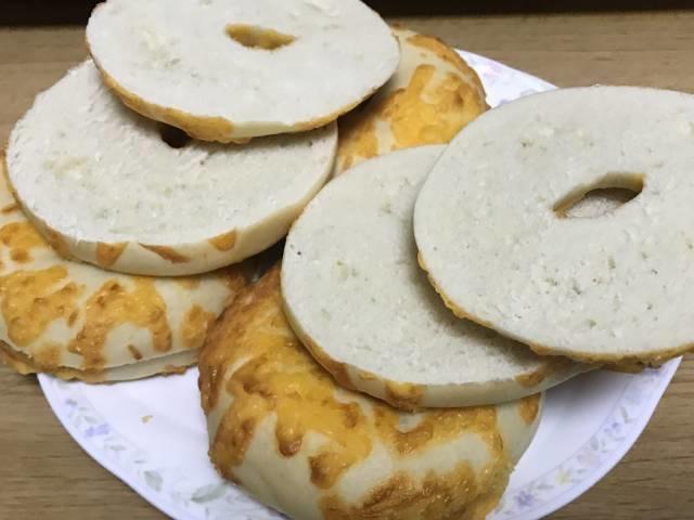 「ヨコ切りパンスライサー」で切ったコストコのベーグル