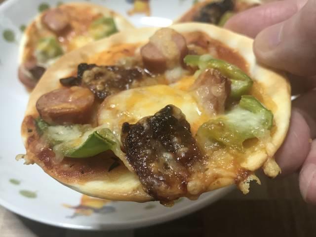 食べやすいサイズのミニピザ