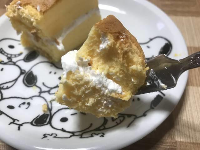 クリームを挟んだ台湾カステラ