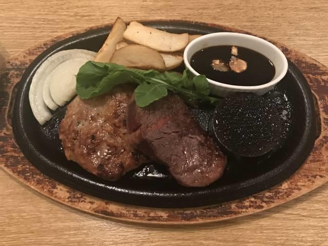 ハンバーグ＆ハンギングテンダーステーキ