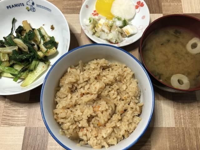 「ほたて飯」の完成