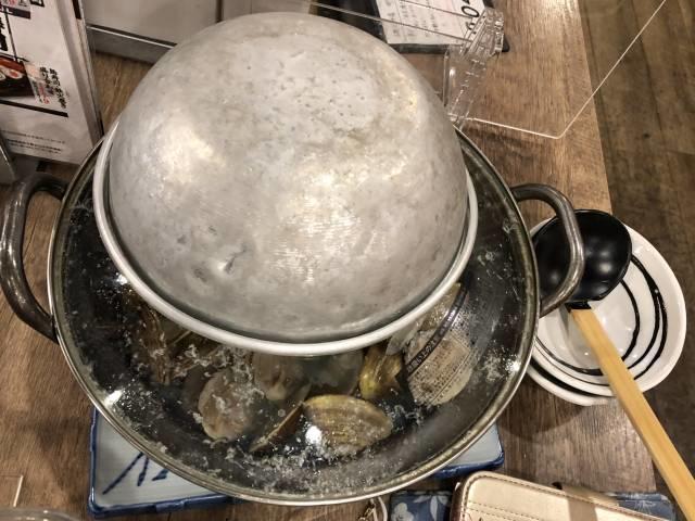 「白蛤の酒蒸し」
