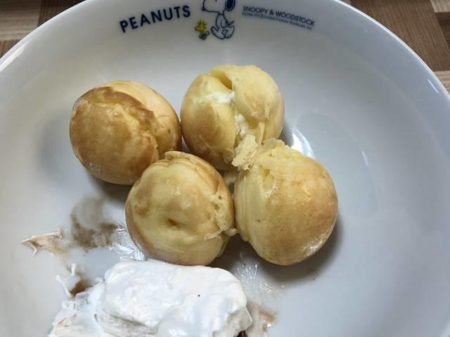 写真:うまく出来たたこ焼きホットケーキ