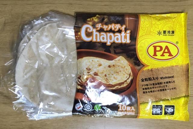 写真:業務スーパーの「チャパティ」の中身