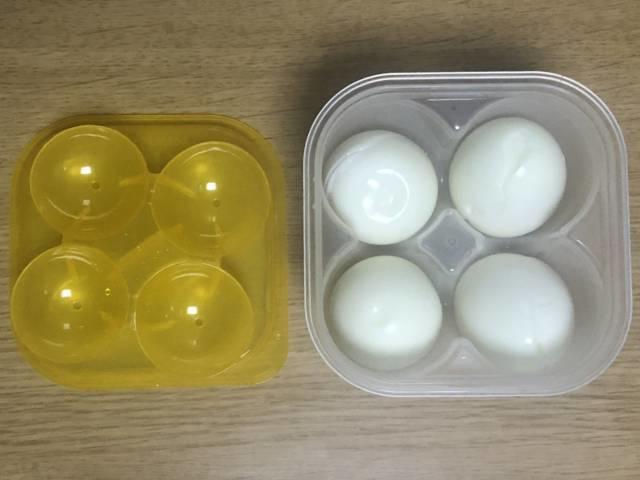 写真:「味付けたまごメーカー」にゆで卵をセット