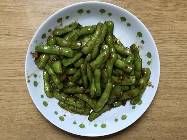 写真:「枝豆のガーリック醤油炒め」