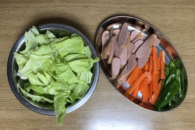 写真:材料の準備