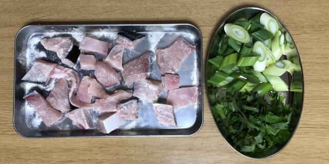 写真:材料の下処理
