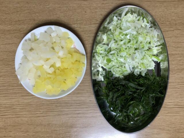 写真:材料の準備