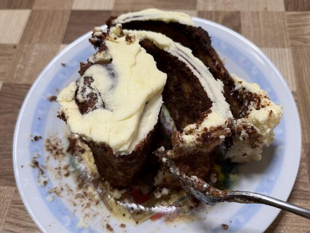 写真:「グーイーシナモンロール」を分解