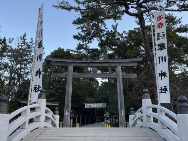 写真:寒川神社参道