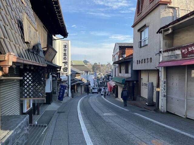 写真:朝の成田山表参道