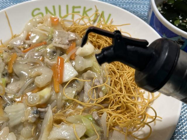 写真:「長崎皿うどん」をもうひとくち