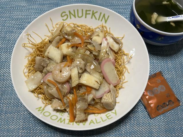 濃厚な海老オイルが最高！カルディ「長崎皿うどん」 - sora's おいしい