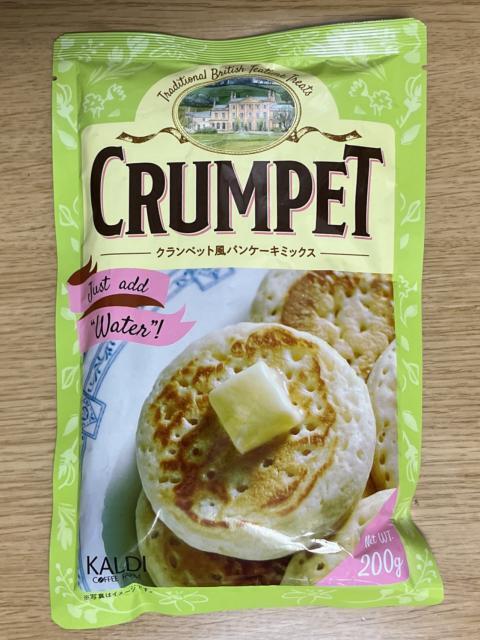 写真:カルディ「CRUMPET」パッケージ表