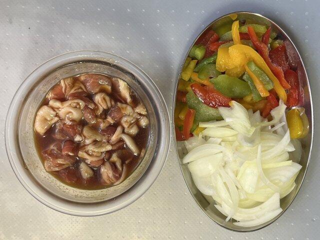 写真:材料の準備