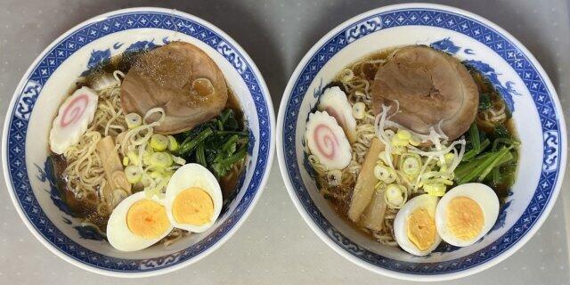 写真:「ポッポの醤油らーめん」の完成