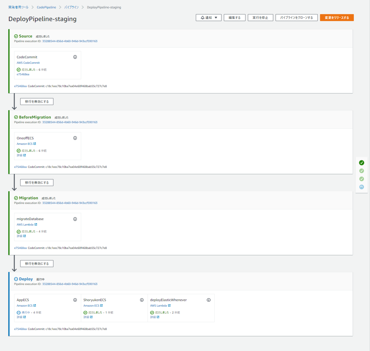 CodePipeline のアクションで AWS Lambda を実行する - タケユー・ウェブ日報