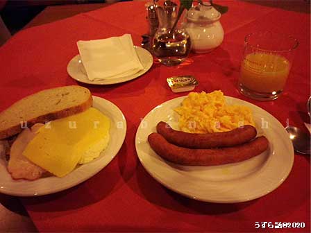 ポーランドのホテルの朝ごはん