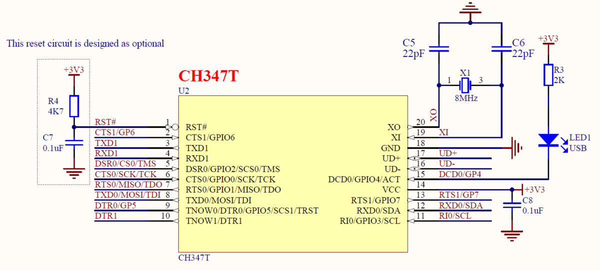 SLG47011 熱電対ボードとCH347 通信ボードの試作(ハードウェア) - 60歳からの電子工作ノート